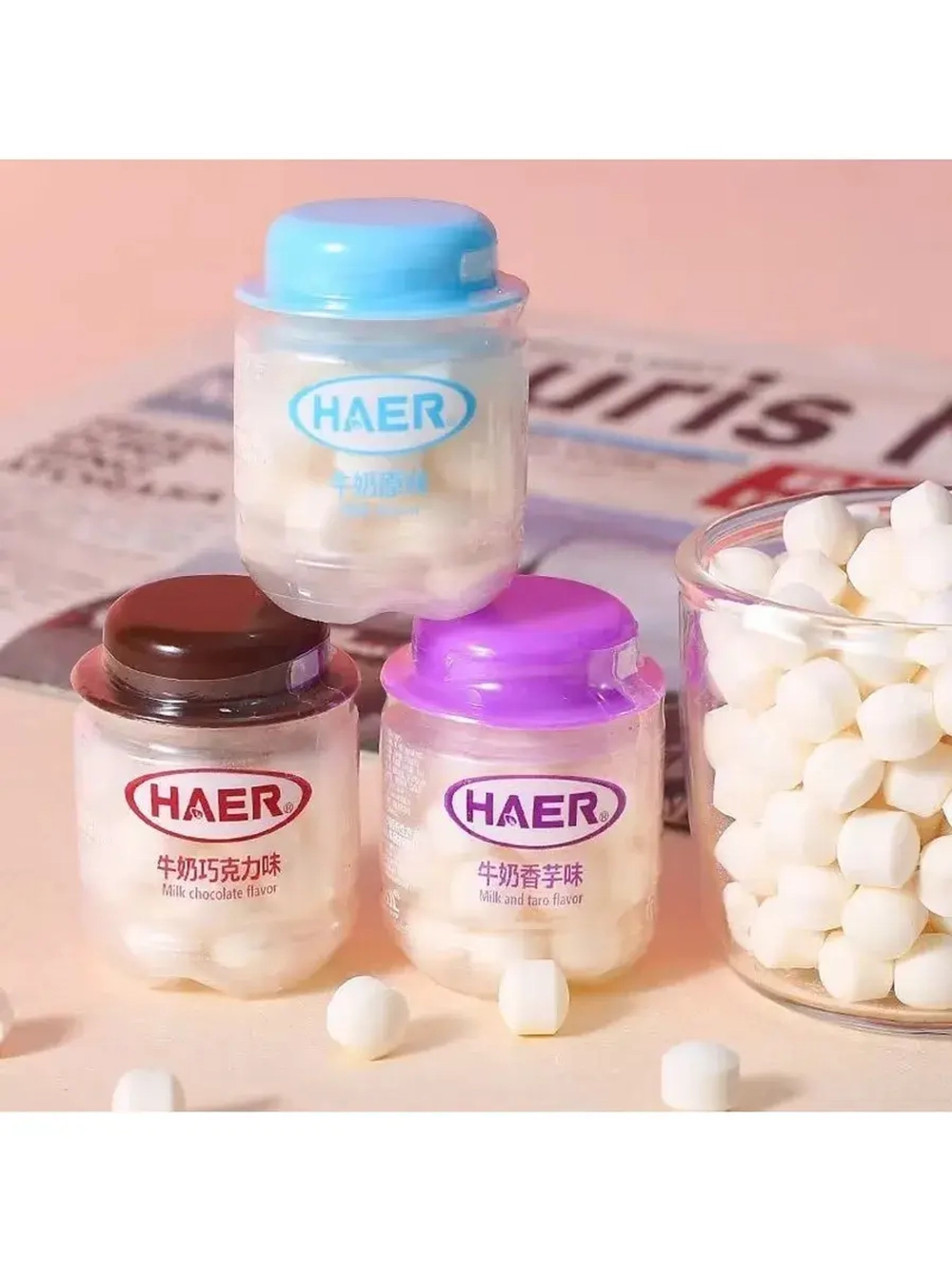 Молочные конфеты в виде таблеток Шоколадные 6 г * 20 шт