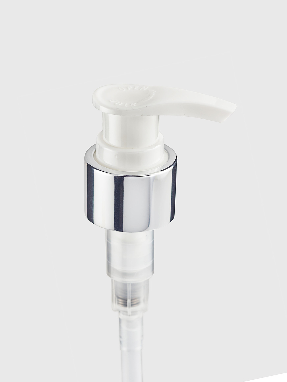 Дозатор белый с серебряной юбкой 24/410