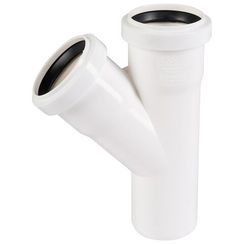 Тройник Ostendorf 50х50х45град. HTEA внутр.кан. PPS цв.белый