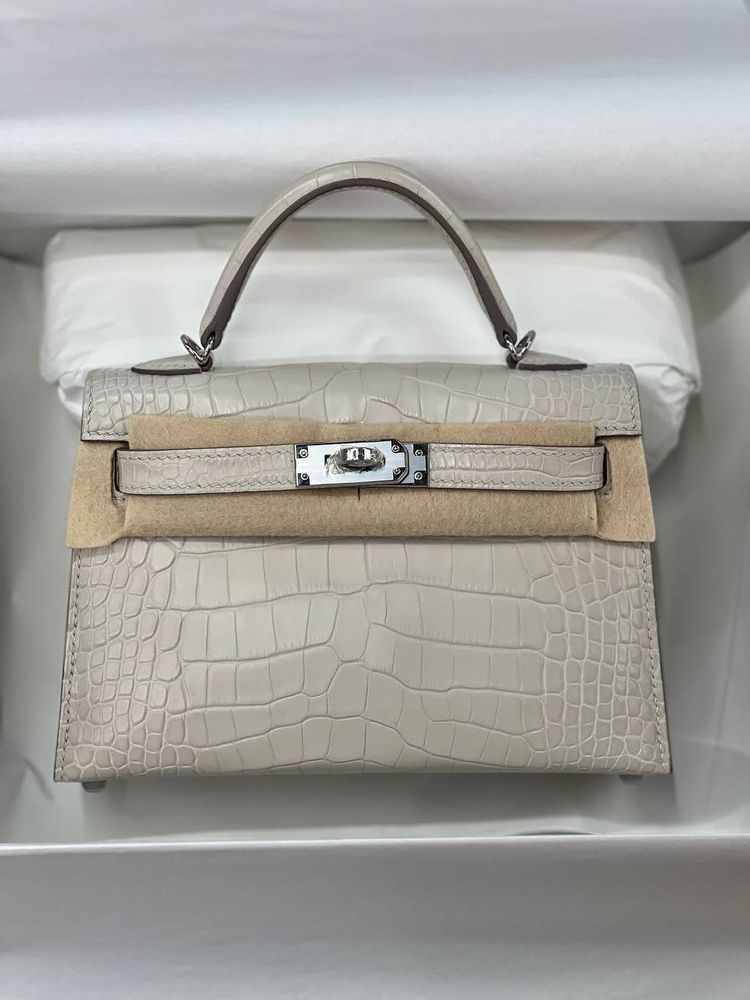 Сумка Hermes из кожи крокодила