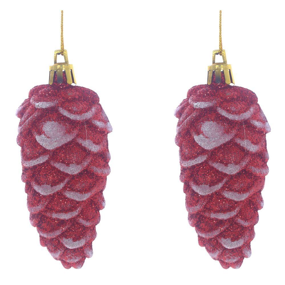 GAEM Набор из 2шт Украшение новогоднее "Шишка", L4 W4 H10 см
