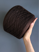 Пряжа Zegna Baruffa Cashwool 2/30 (100% мериносовая шерсть гребенная), 1500м/100гр, шоколадный