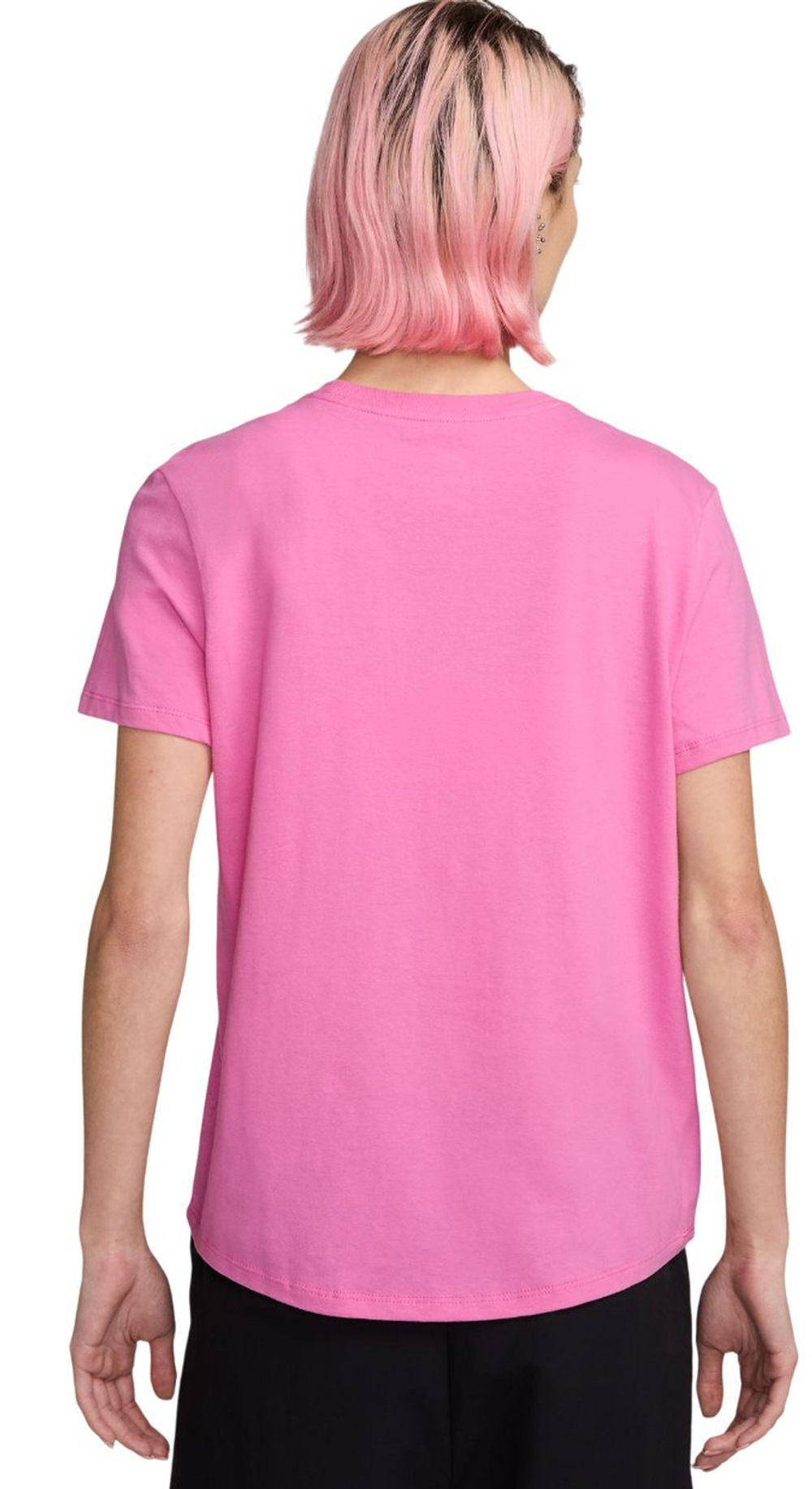 Женская теннисная футболка Nike Sportswear Club Essentials - playful pink