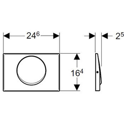 Смывная клавиша GEBERIT Mambo 115.751.00.1