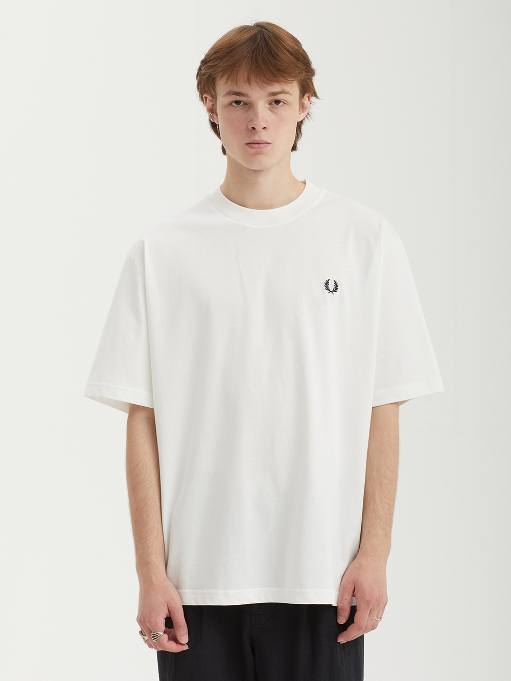 Мужская Футболка Back Print Fred Perry Text