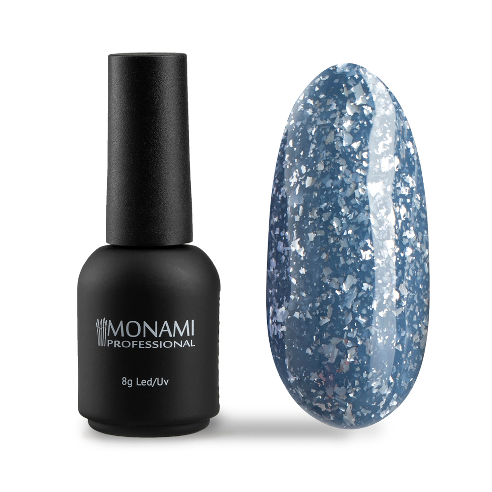 Monami, Гель-лак Potal Silver Blue, 8 г