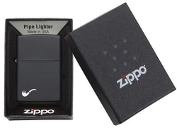 Зажигалка чёрная матовая для трубок ZIPPO ZP-218PL