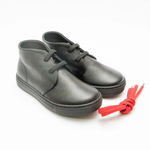 Ботинки демисезонные FLORENS Черный/Красные шнурки (Мальчик)