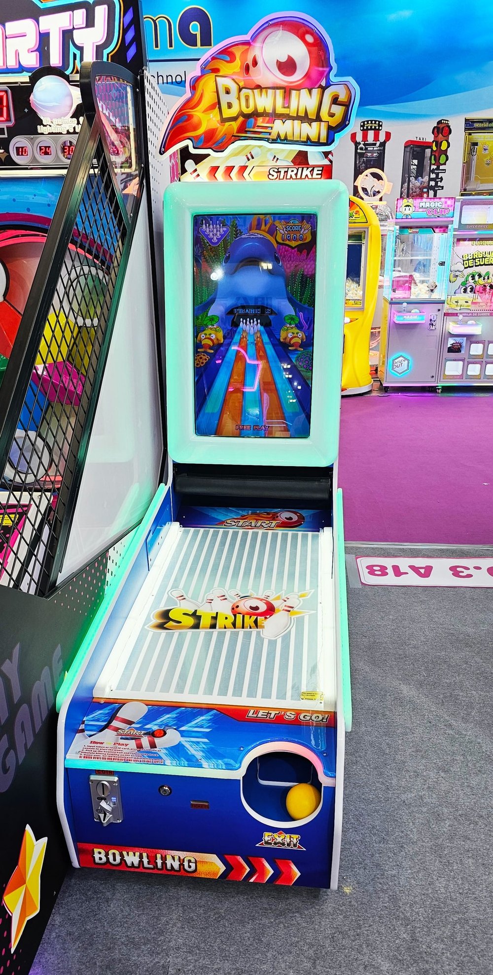 Детский игровой автомат «Мини-боулинг»