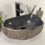 Раковина из речного камня RS-65164 44*29*15 0861