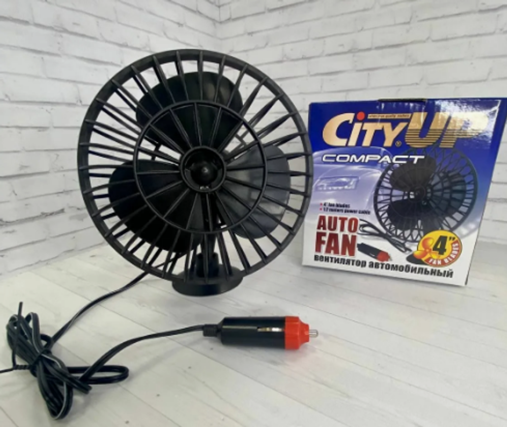 Вентилятор салона 4" на присоске 12V (12см) СА-561