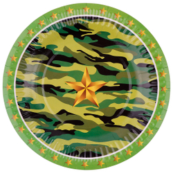 Тарелки Звездный Камуфляж 6 шт (7''/18 см)