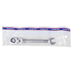 Ключ трещоточный комбинированный с шарниром 18 мм KING TONY 373018M