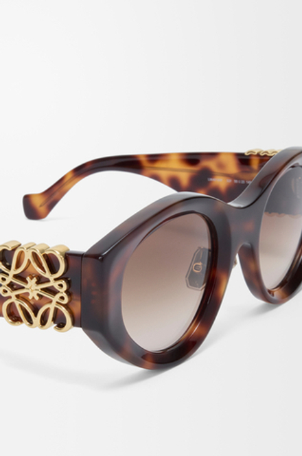 Loewe Солнцезащитные очки Maxi Anagram Butterfly, черепаховый
