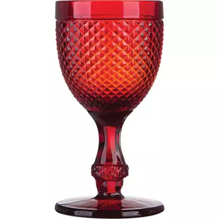 Бокал для вина стекло 280мл D=88,H=165мм красный