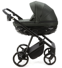 Детская коляска Adamex Quantum 2 в 1 Q-TK105 LUX (Т.ЗЕЛЕНЫЙ)