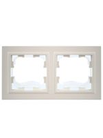 BRITE Рамка 2-местная IP44 РУ-2-БрЖ-44 жемчуг IEK