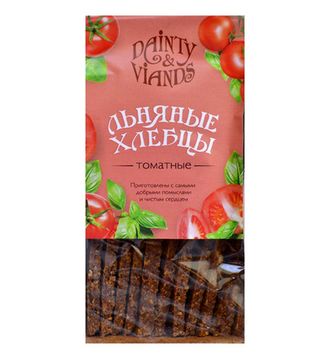 Хлебцы льняные "Томатные", 120г.