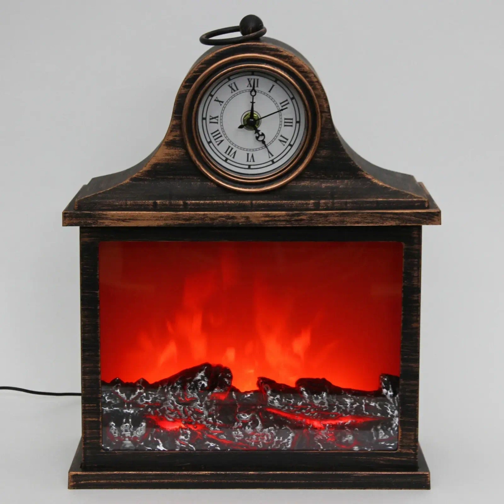 Сувенир с подсветкой «КАМИН - Время огня» 29,8*13*39 см (питание от USB и батареек)