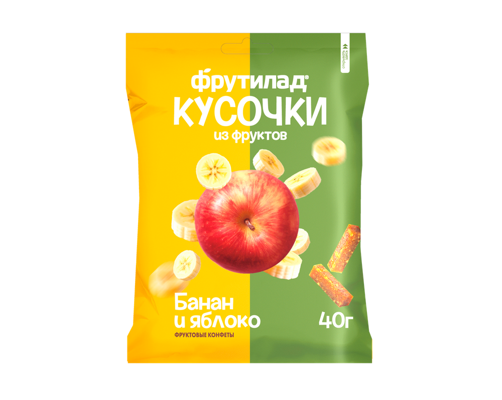 Фрутилад кусочки Банан и яблоко 40 гр