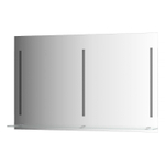 Зеркало Evoform с полочкой 120 см с 3-мя встроенными LED-светильниками 16,5 W 120x75 см