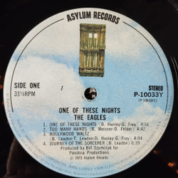 Винтажная виниловая пластинка LP Eagles One Of These Nights (Japan 1975) (No Obi) Take It To The Limit