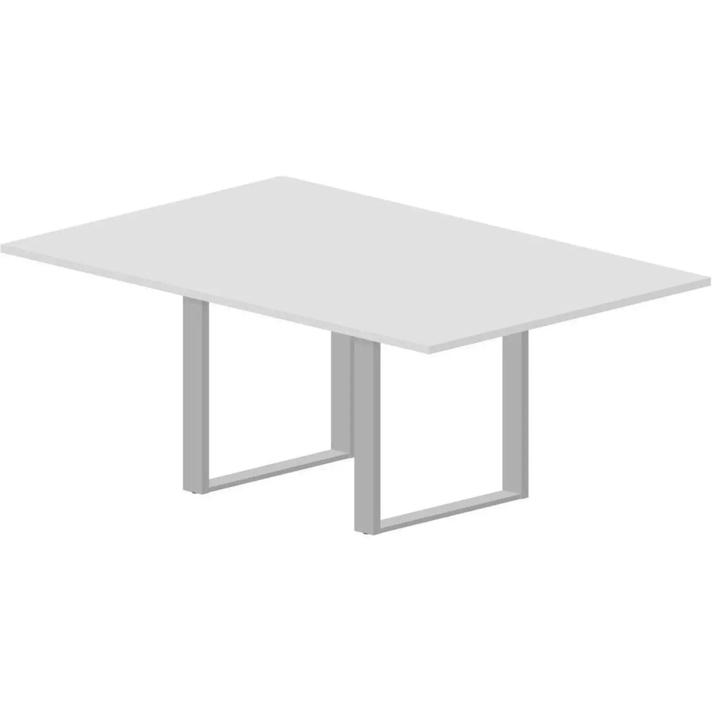 Стол Virtus для совещаний Ш180 Белый/Алюминий VTM1812BLAL