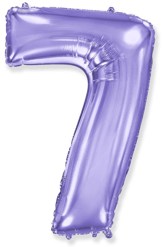 FM (40&#39;&#39;/102 см) Цифра, 7, Сиреневый, 1 шт.