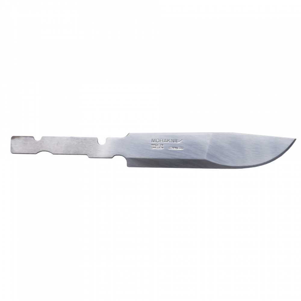 Клинок Morakniv No. 2000, нержавеющая сталь, клинок 113мм, обух 2,5мм, хвостовик 78мм, вес 50,2г