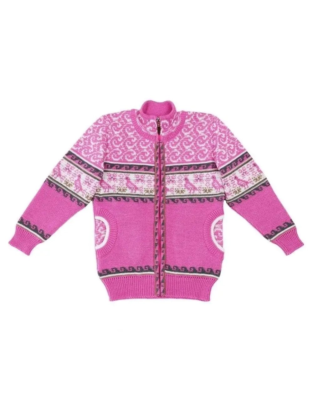 Кофта - бомбер вязаная