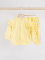 Толстовка и легинсы в комплекте для малышей Next E66-473, Светло-желтый