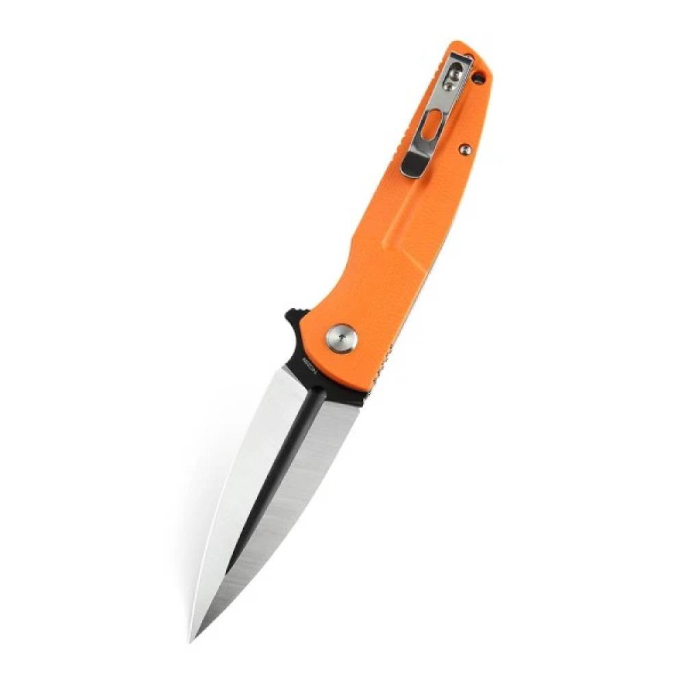 Складной Нож Bestech Fin сталь 14C28N, рукоять G10 оранжевая (арт. АМ-BG34B-2)