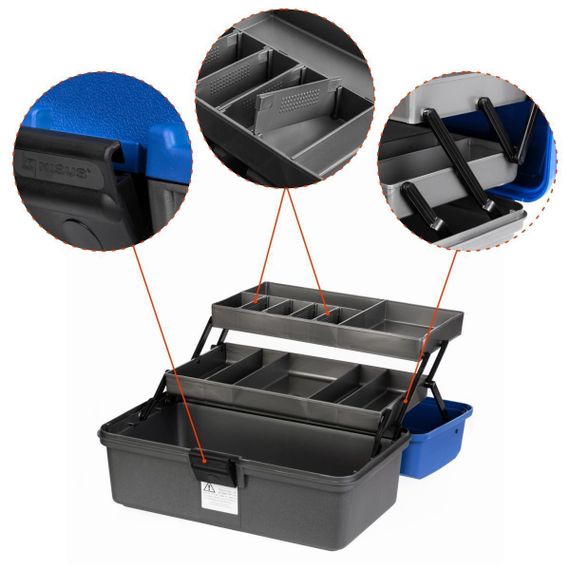 Ящик NISUS Fishing 2-tray blue (N-FB-2-B)