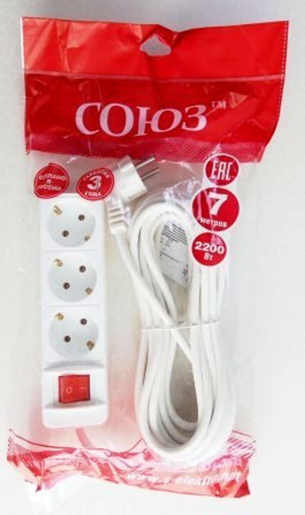 Удлинитель бытовой ТМ Союз 2200 Вт 3гн. ПВС сз выкл 5м (2).jpg