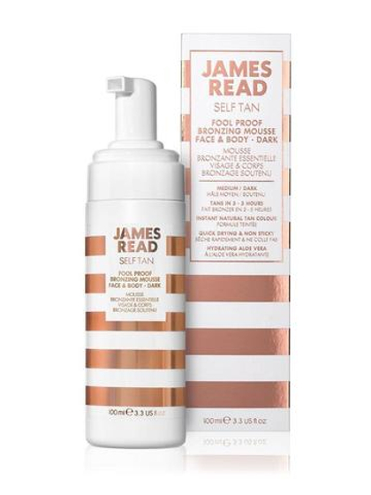 Мусс бронзирующий для новичков James Read Self Tan Fool Proof Bronzing Mousse Face&Body - Dark 100 мл