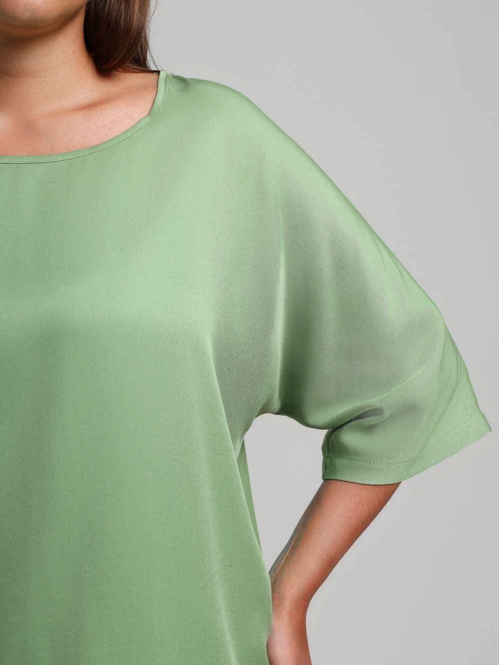 Блузка Летний драйв-2 Виотекс ЗЕЛЁНЫЙ