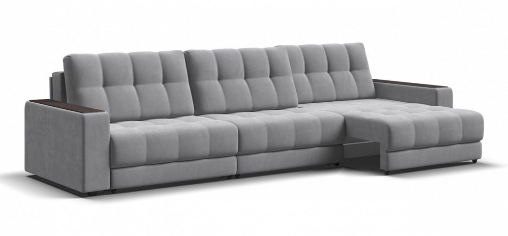 Диван Босс Гранд Велюр Монолит сталь