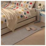 Ковер IKEA BRUKSVARA (БРУКСВАРА), Серый, 45х140 см