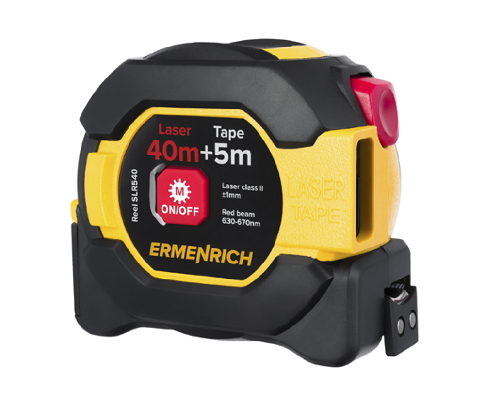 Рулетка с лазерным дальномером Ermenrich Reel SLR540