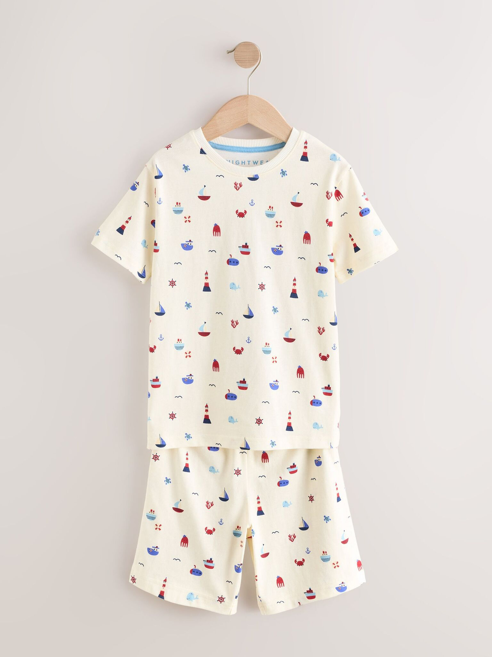 Пижама для мальчика Next AJ4-845, Синий, Молочный, Голубой