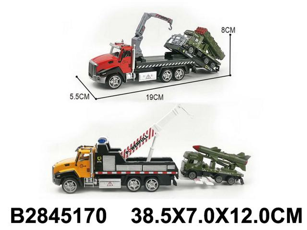 Автовоз ин. + 1 машинка, коробка W2213-19