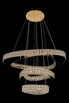 Подвесная люстра LED 220W 3000K/4000K/6000K LE3030/850-3K GD золото Veronique Leon