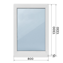 пластиковое окно глухое