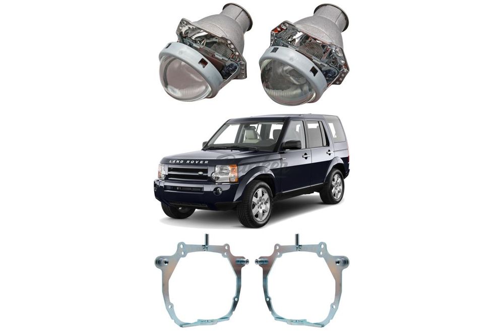 Готовый комплект для замены штатных линз Valeo с AFS Land Rover Discovery 3 2004-2009