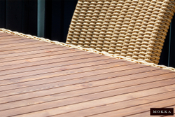 MOKKA BELLA стол прямоугольный с деревянной столешницей, соломенный