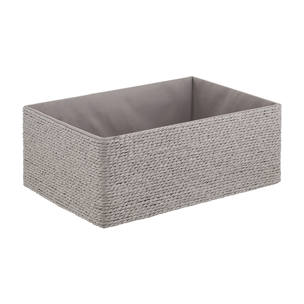 Корзина для хранения lian, 30х20х12 см, светло-серая