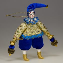Ёлочная игрушка Клоун в колпачке