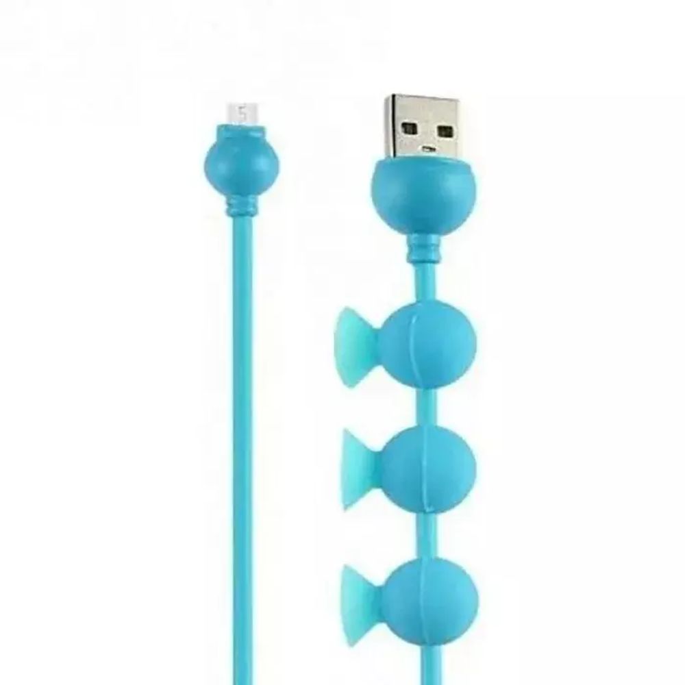 USB cable micro 1.5m D150 Octopus Mizoo blue