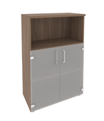 Шкаф средний с нишей и стеклом Onix