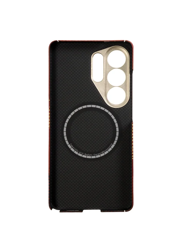 Карбоновый чехол для Samsung Galaxy S26 Ultra с MagSafe Солнечный свет золотой горы (Sunlight of the Golden Mountain)